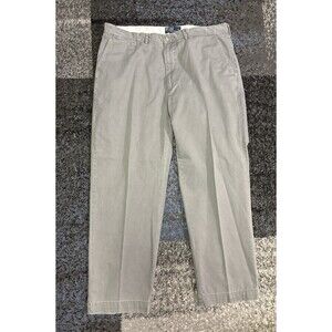 Vintage Polo Ralph Lauren Gray Pleated Classic Chino Pants Men’s 38x30 Khaki